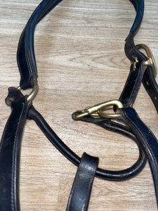 Heritage Leather Headcollar Full Dark Brown
