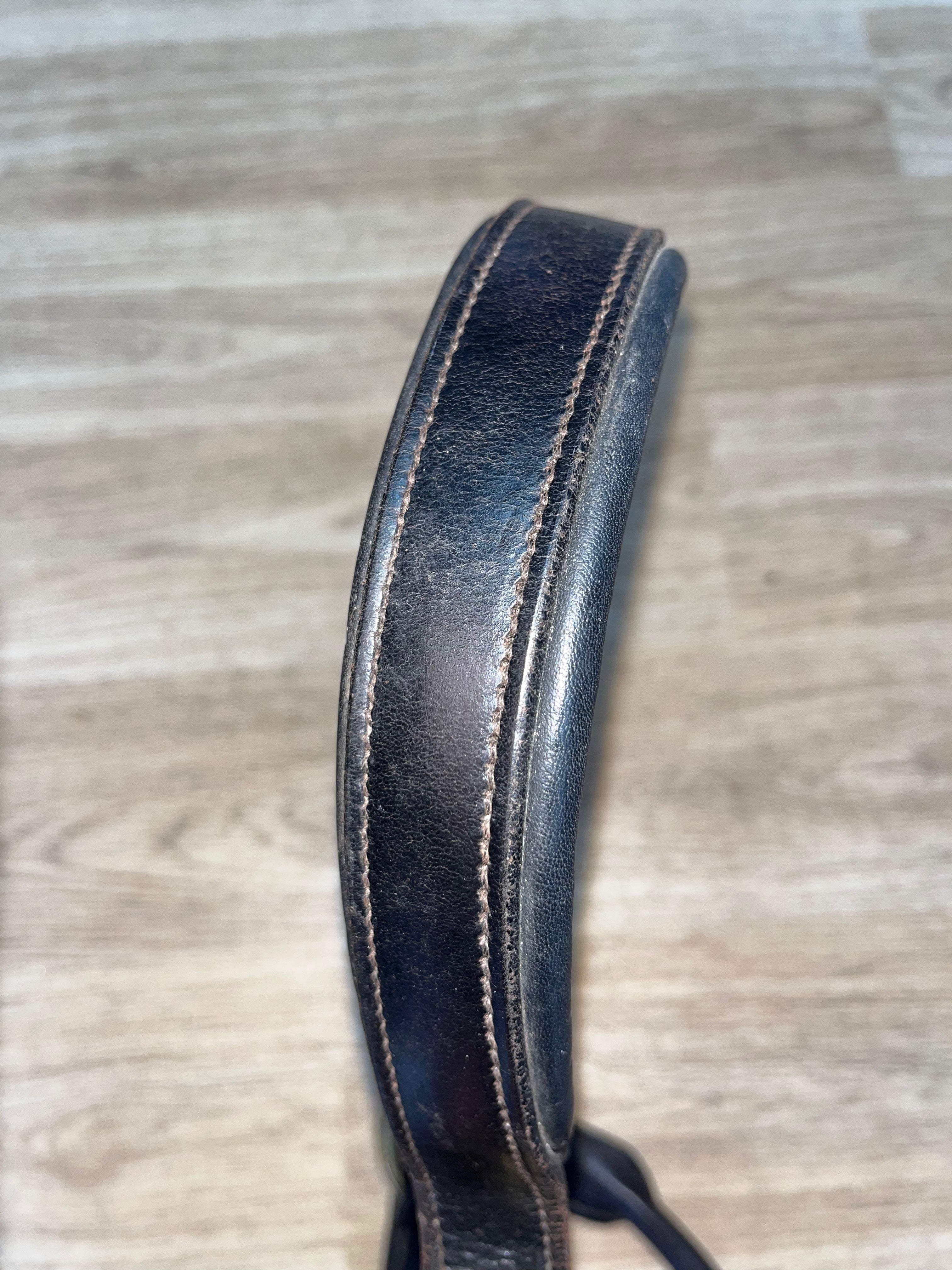 Heritage Leather Headcollar Full Dark Brown