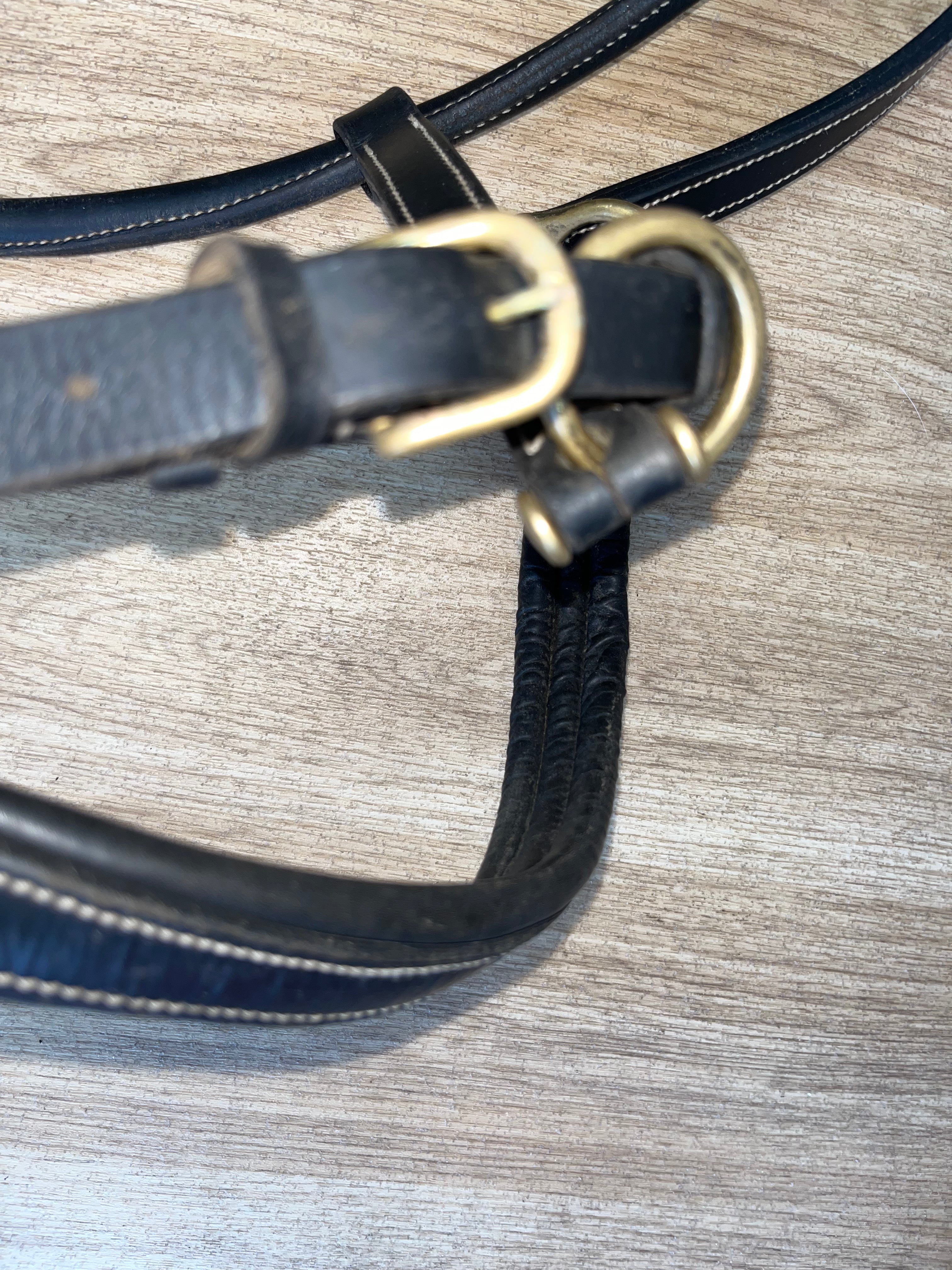 Horze Leather Headcollar Full Black