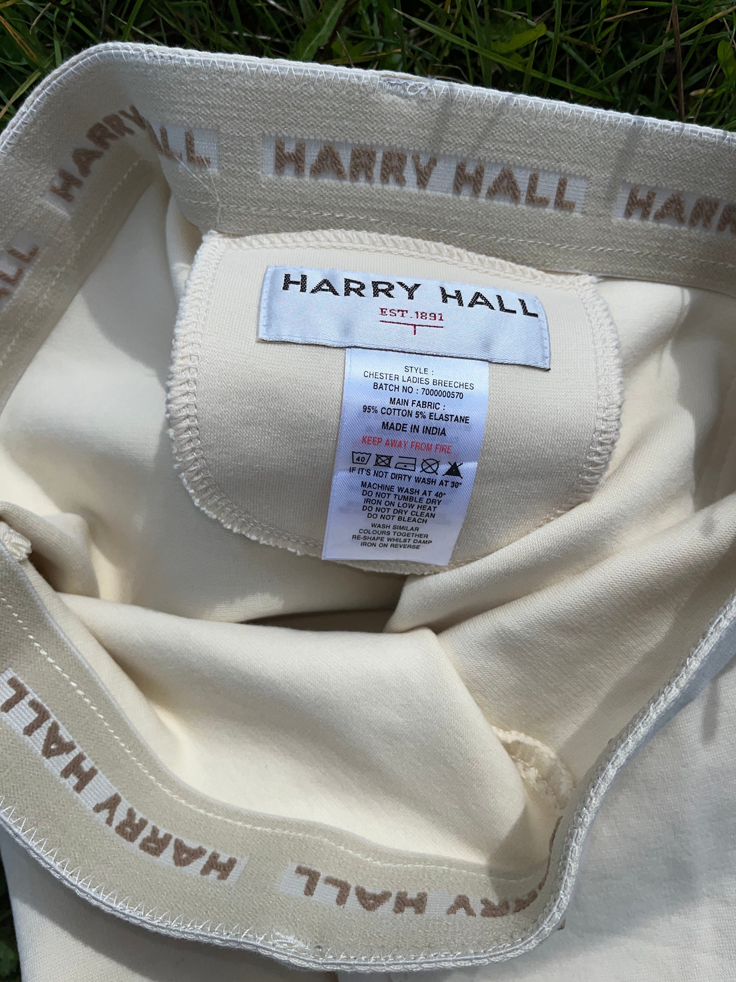 Harry Hall Ladies Ivory Breeches Size 30” Regular Leg