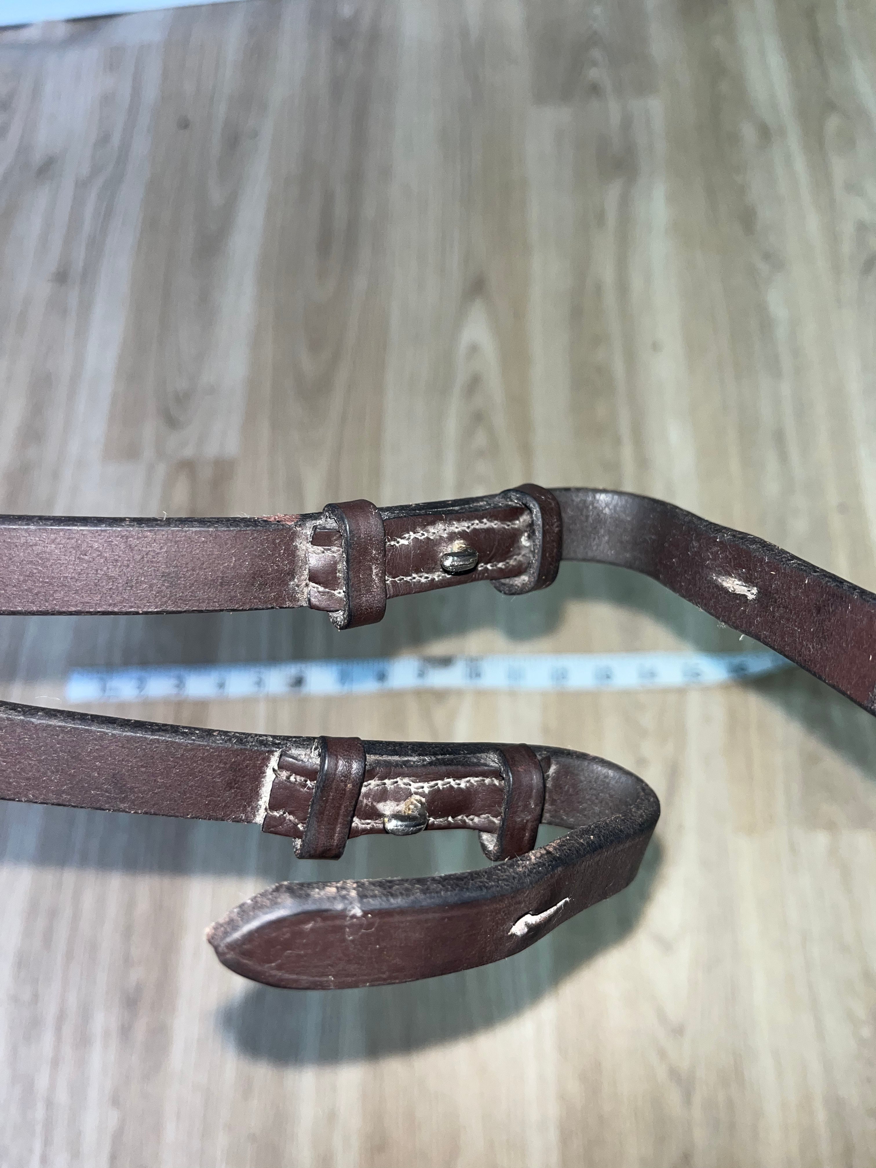 Cheek Pieces Brown 15’ Long