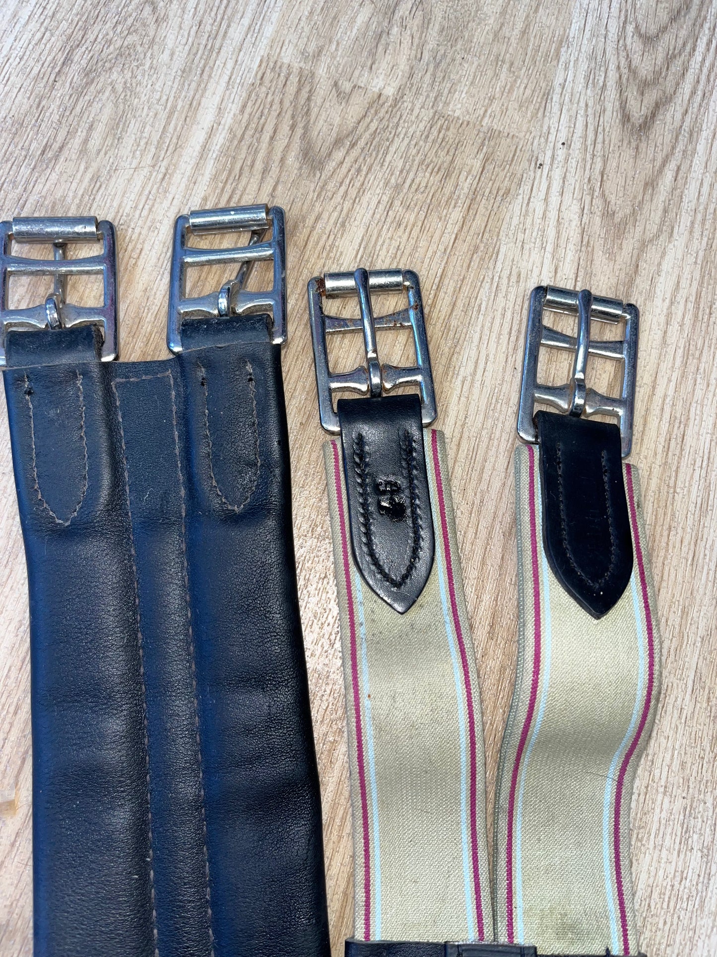 Leather Look Girth 46’ Black