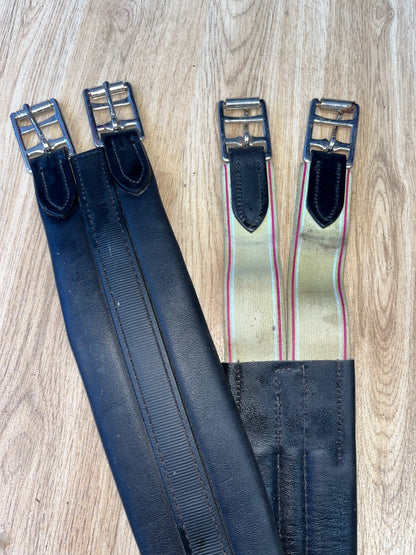 Leather Look Girth 46’ Black