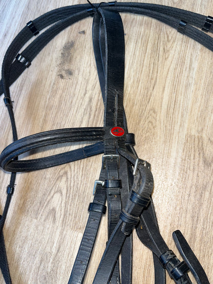 Lemetex Flash Bridle with Webbing Reins – Full Size
 # 37