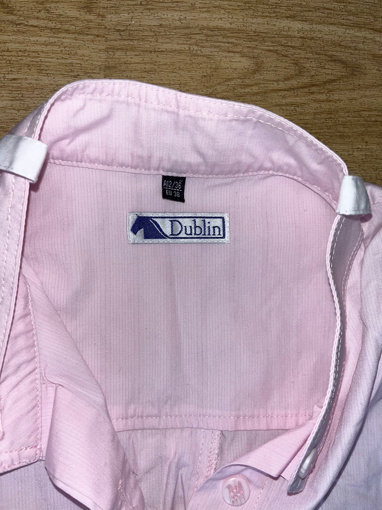 Dublin Ladies Sleeveless Stock Shirt Size 12