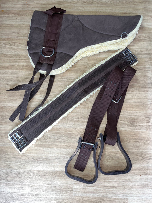 Bareback Saddle Pad / Girth / Stirrups