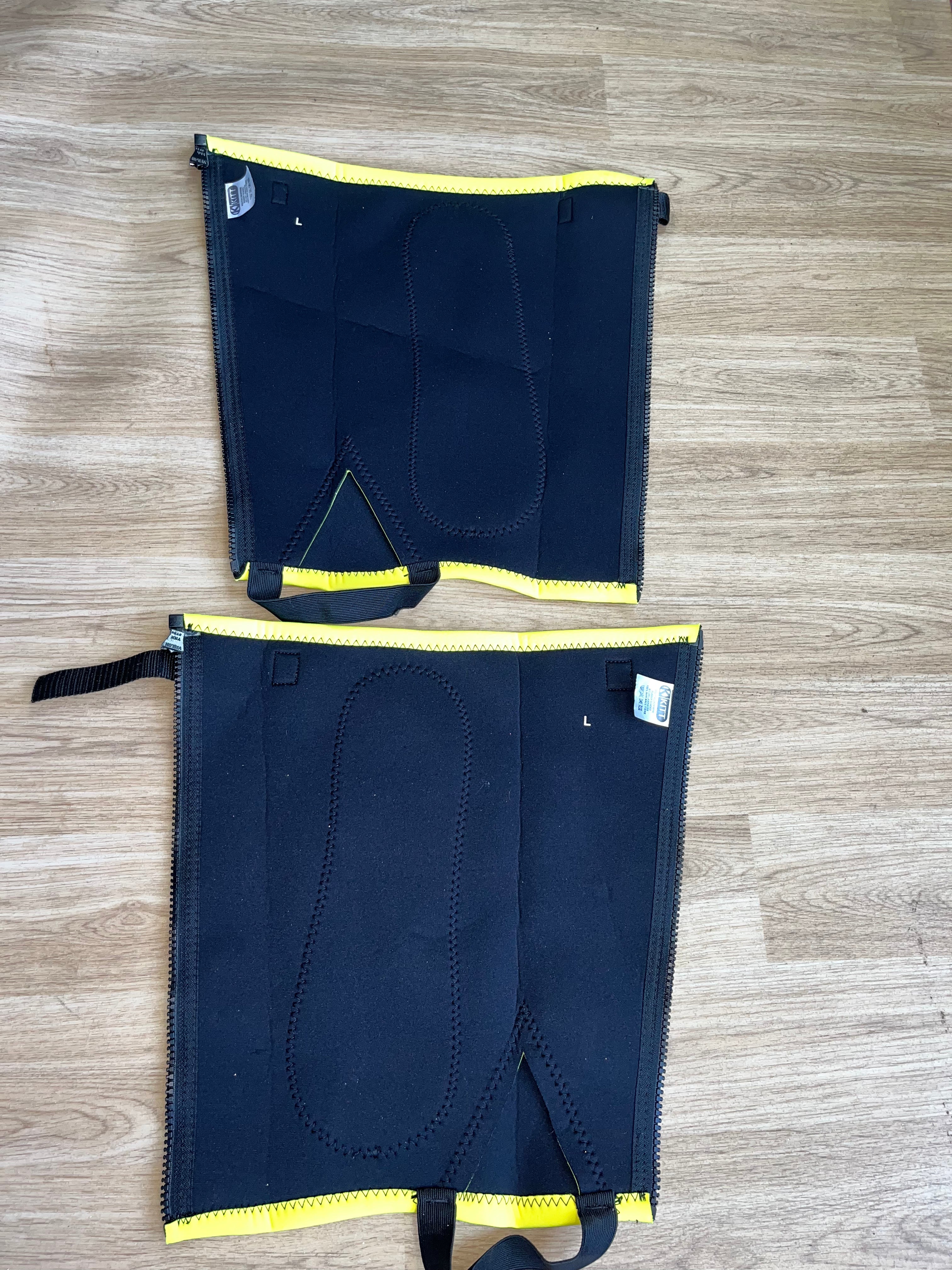 Kitt Neoprene Hi Viz Half Chaps Size Large