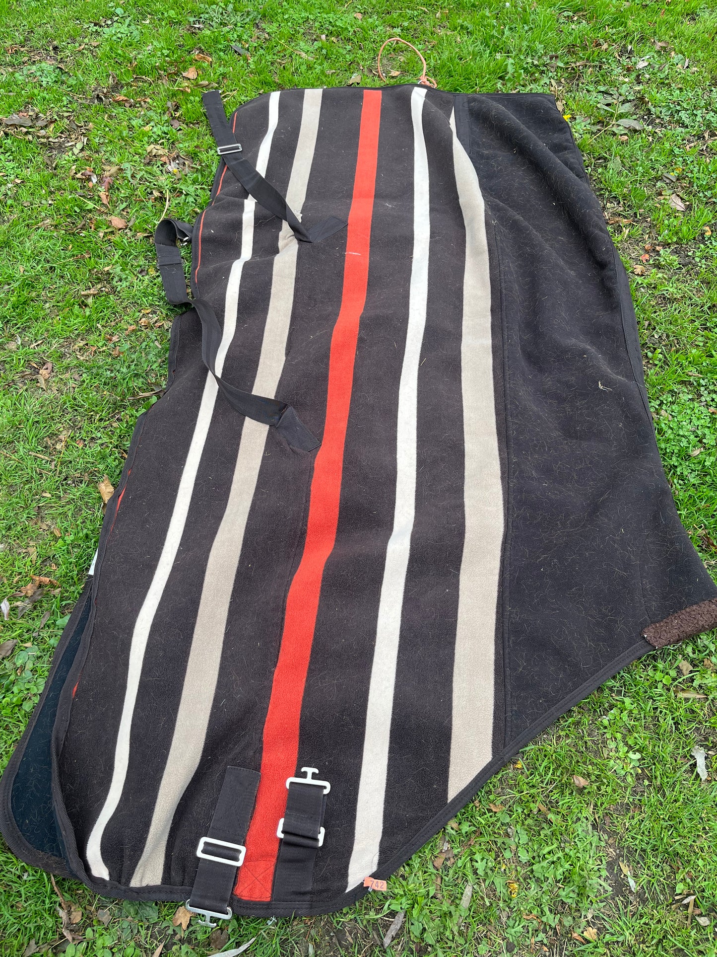 Newmarket Stripe 6’6 Polar Fleece Anti Pill Rug