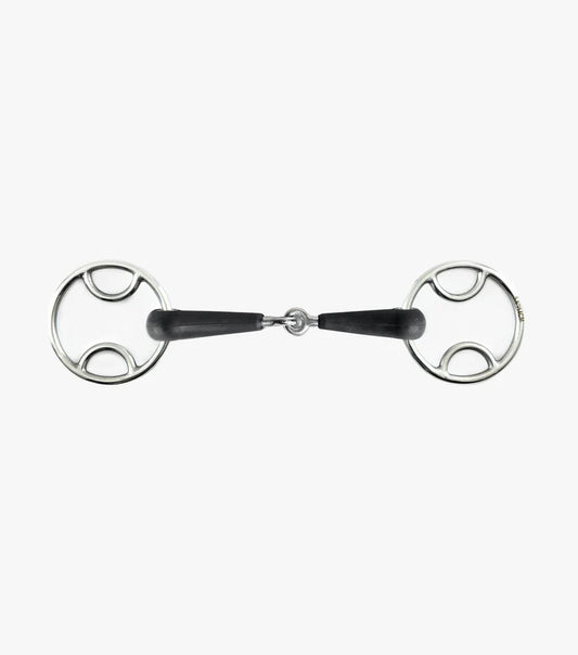 Premier Equine Jointed Rubber Bevel Bit