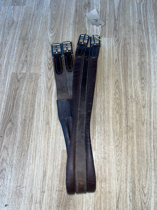 Leather Look Brown Padded Girth Elasicated one end 40’