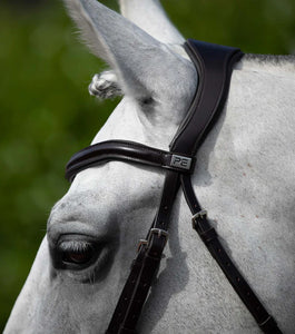 Rizzo Anatomic Snaffle Bridle with Flash Brown