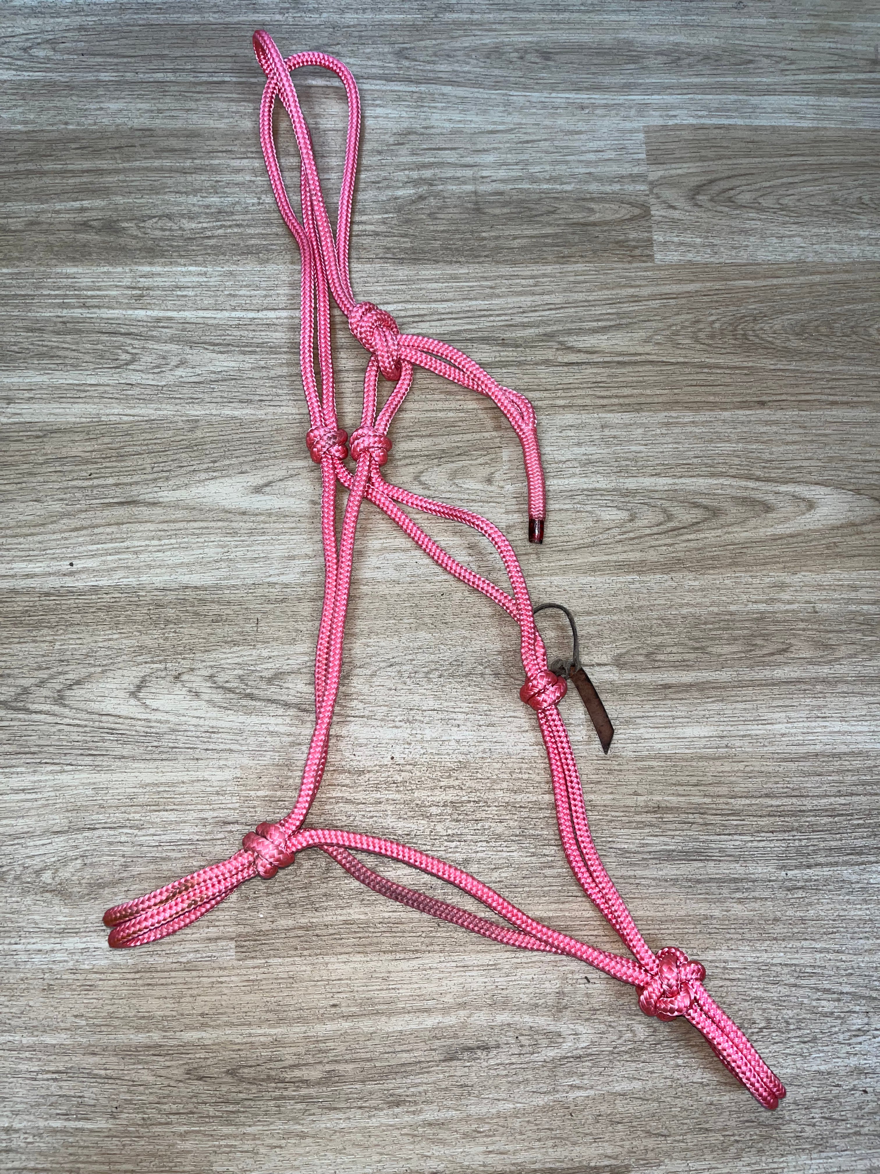 Pink Rope Halter Pony / Cob