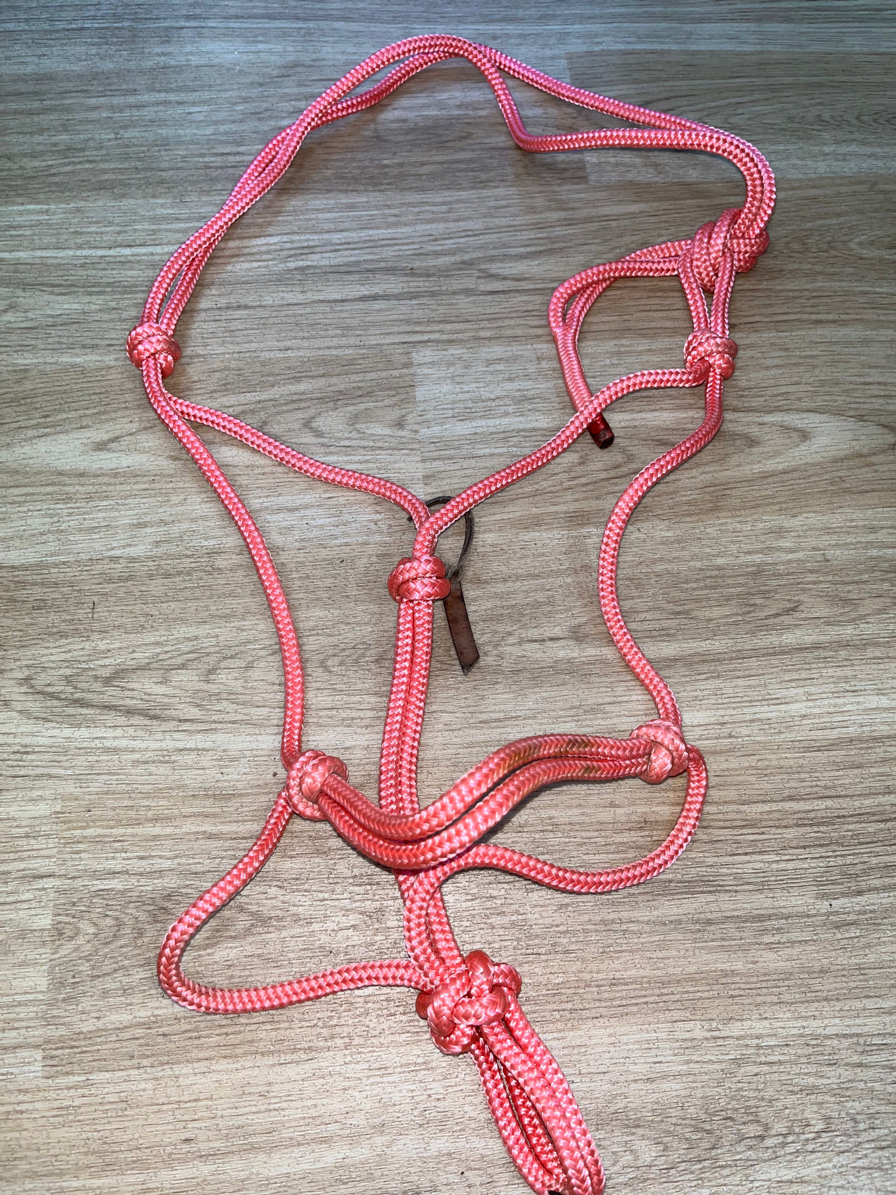 Pink Rope Halter Pony / Cob