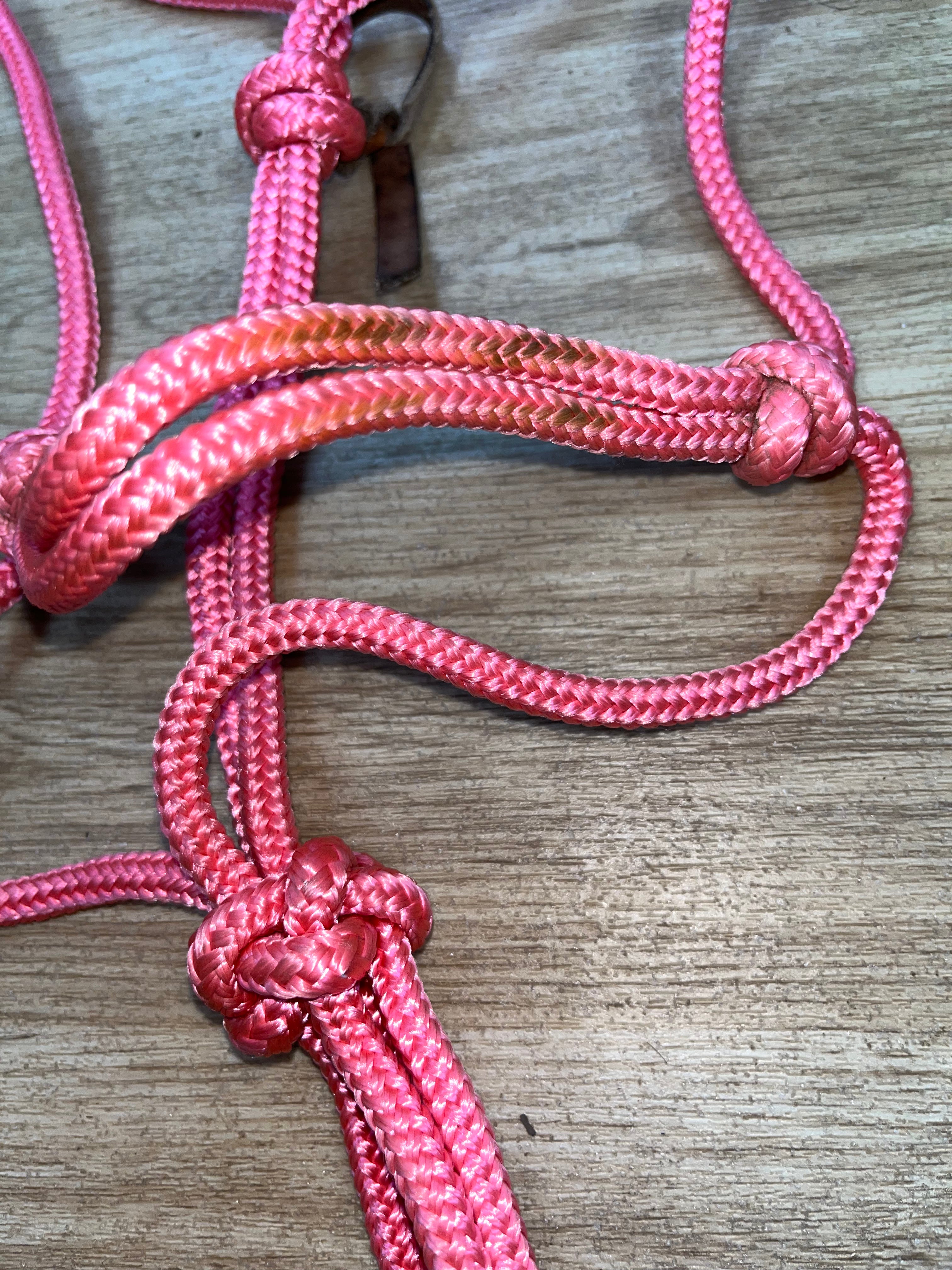 Pink Rope Halter Pony / Cob