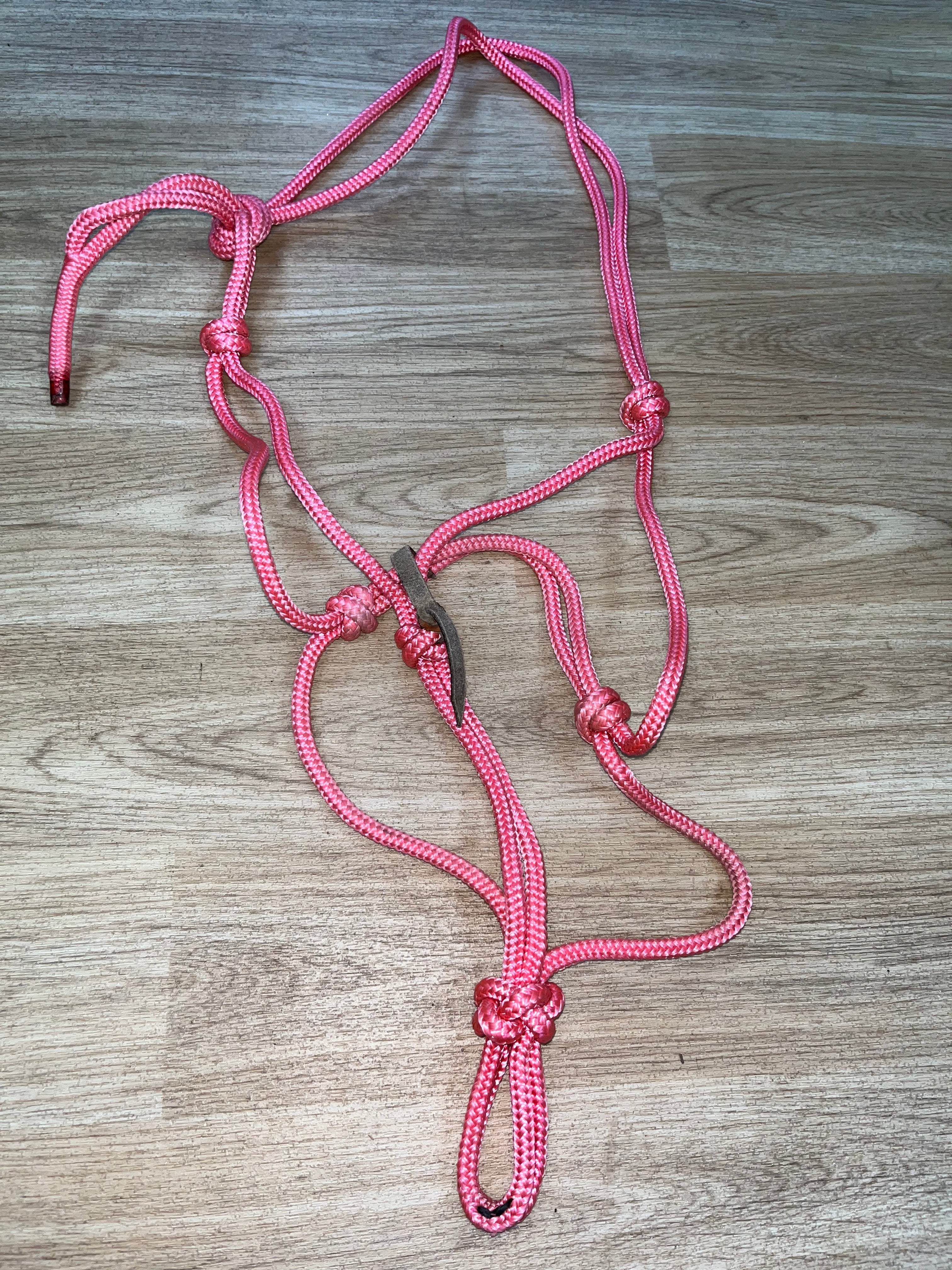Pink Rope Halter Pony / Cob