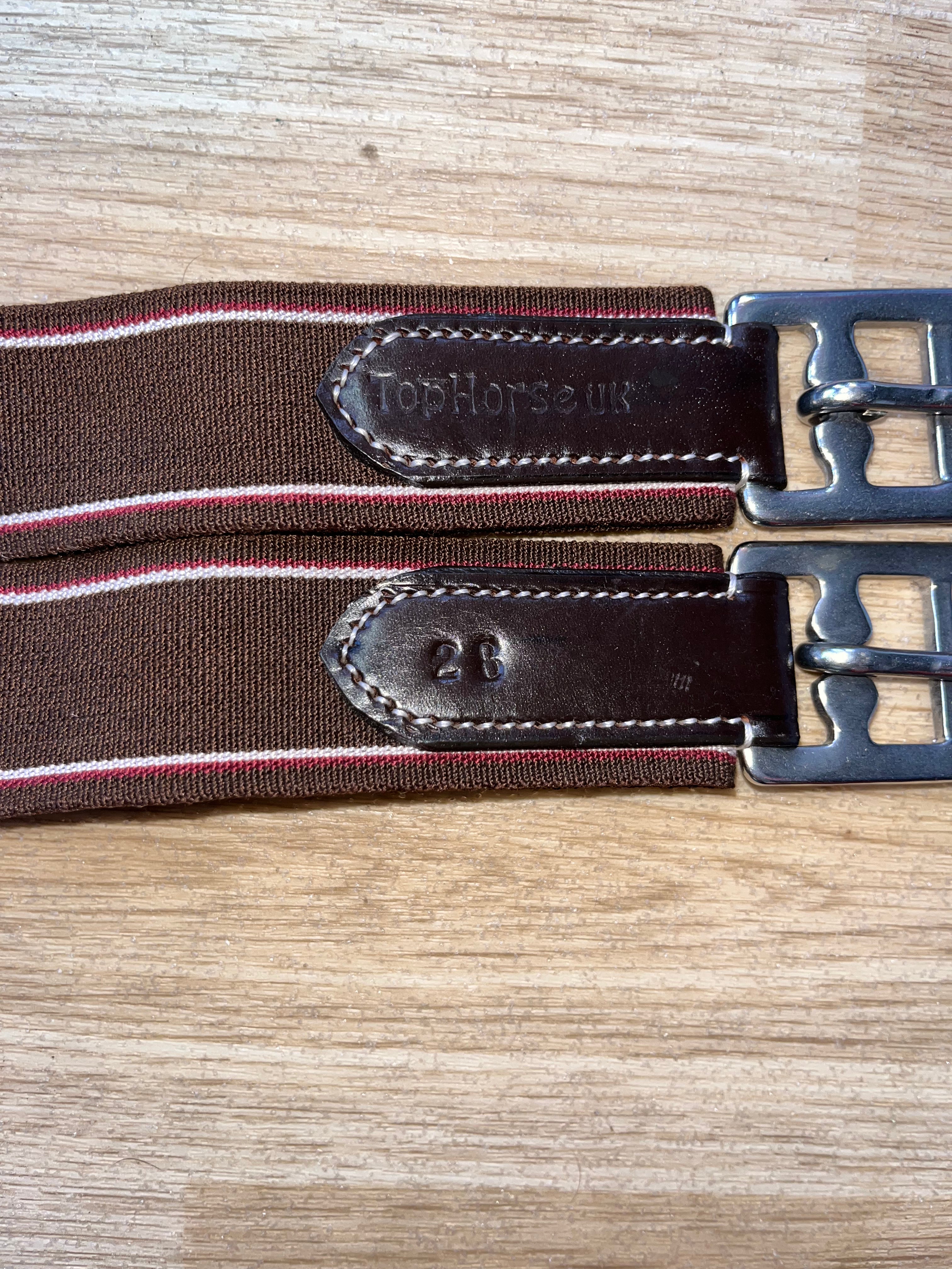 Top horse Padded Dressage Girth Elasicated Both Ends 28”