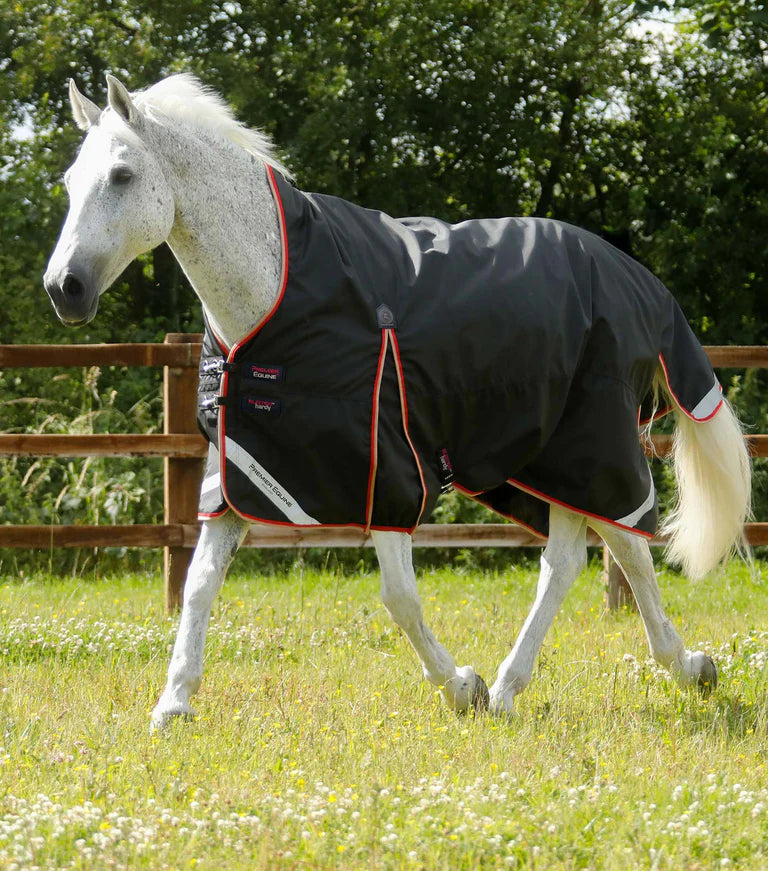 Premier Equine Buster Hardy 100g Half Neck Turnout Rug Black