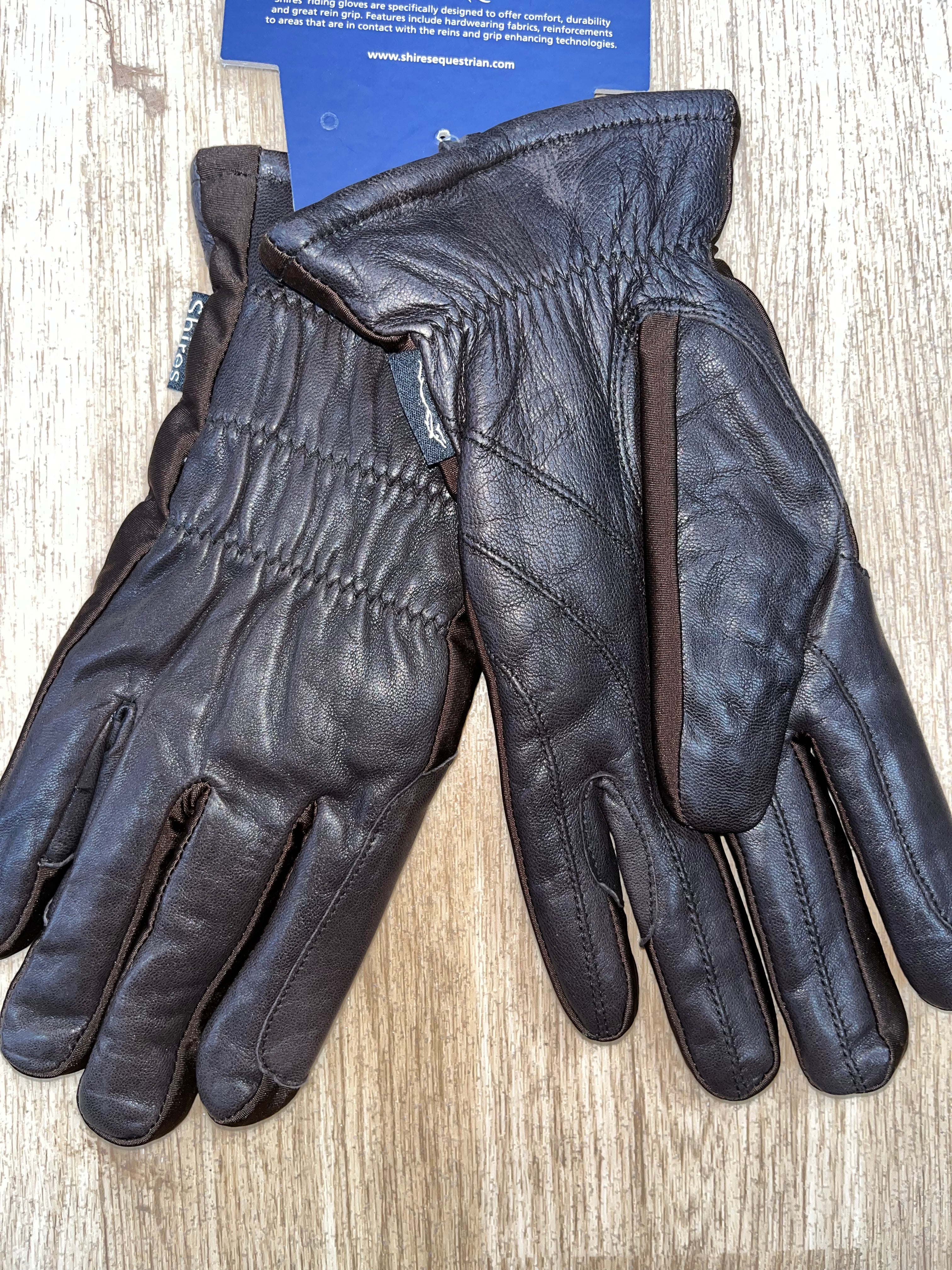 Shires Leather Riding Gloves Thinsulate Insulation X Large