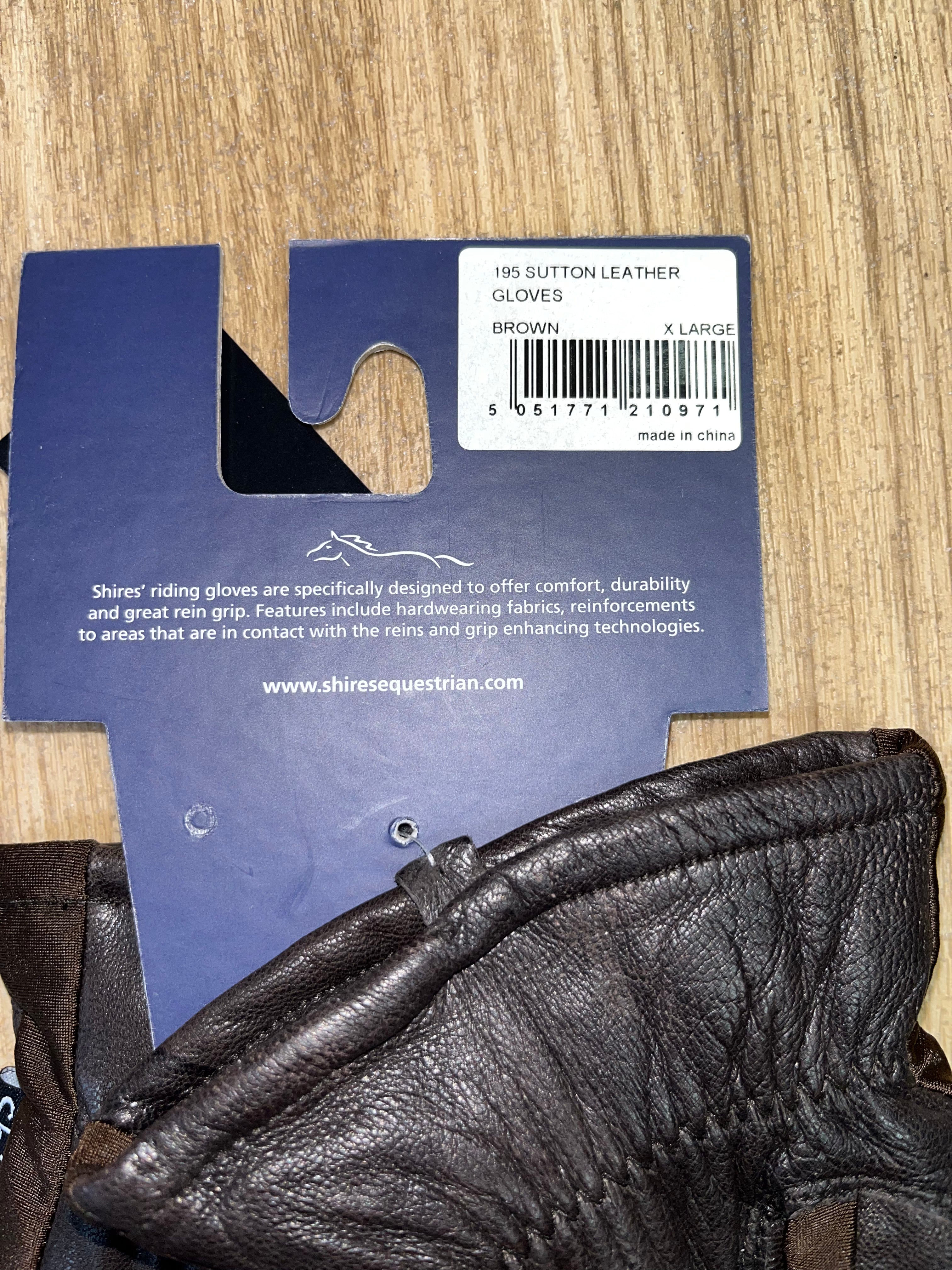 Shires Leather Riding Gloves Thinsulate Insulation X Large