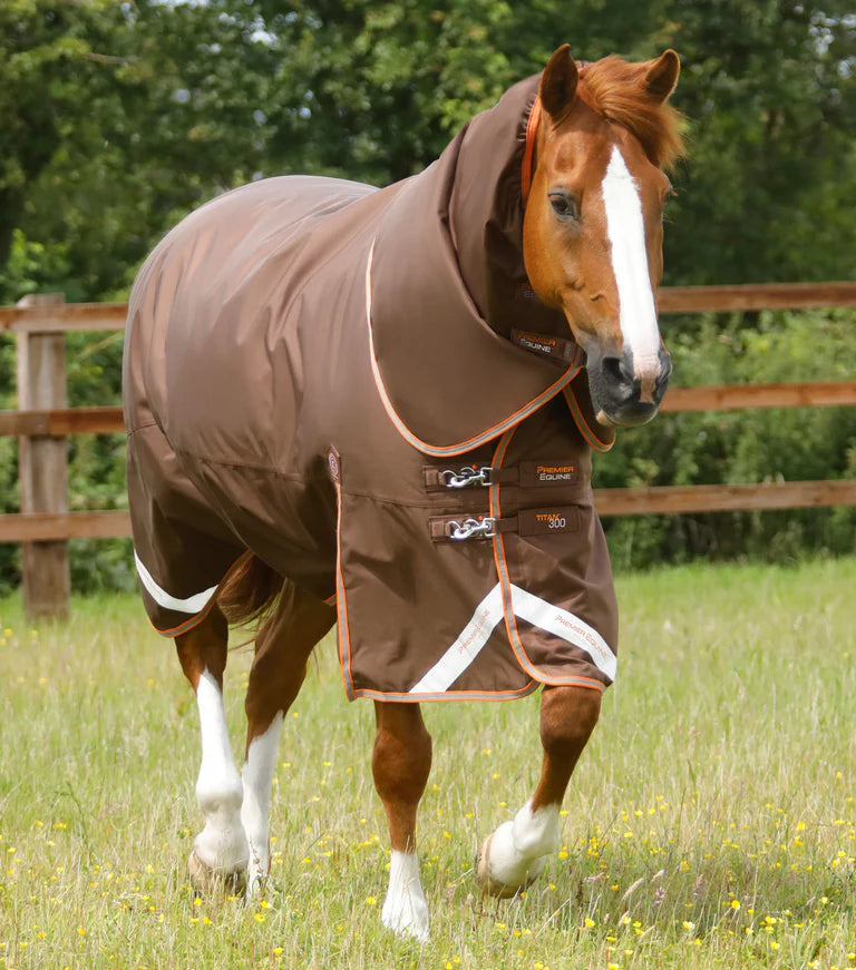 Premier equine Titan 300g Turnout Rug with Snug-Fit Neck Cover