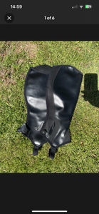 Saxon Leather Look Chaps XL