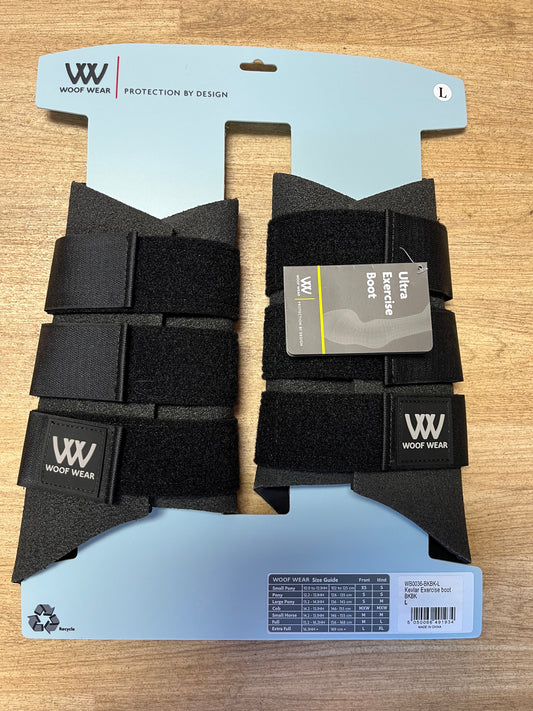 Woof Wear Kevlar Exercise Boots - Size Large Full Black