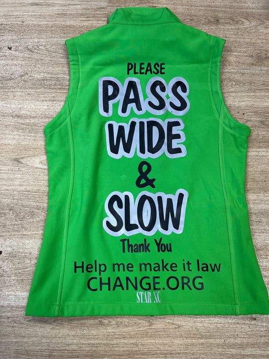 Pass Wide & Slow Hi Viz Gilet - Size Xs 8 / 10