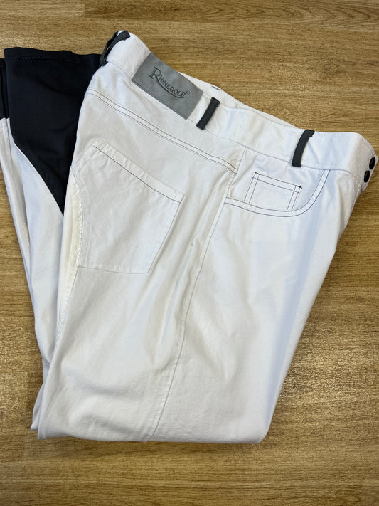 Rhinegold Ladies Elite Contrast Breeches - Size 18
