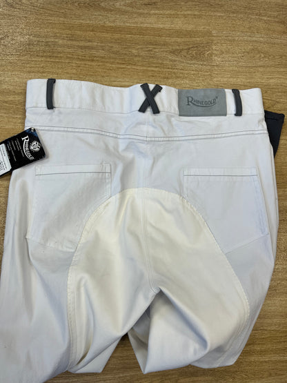 Rhinegold Ladies Elite Contrast Breeches - Size 18