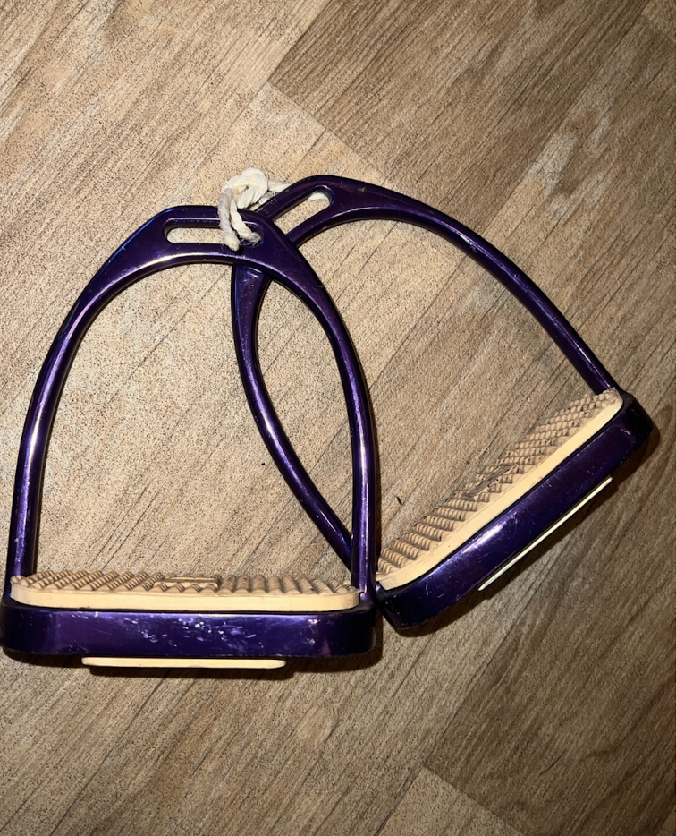 Metallic Purple 4" Stirrups #16