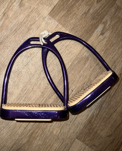 Metallic Purple 4" Stirrups #16