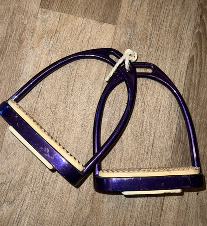 Metallic Purple 4" Stirrups #16