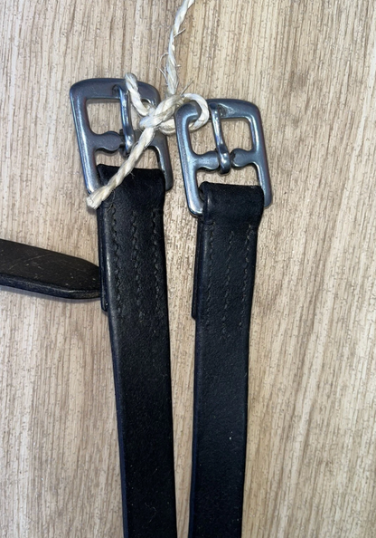 Black 64" Stirrup Leathers #5