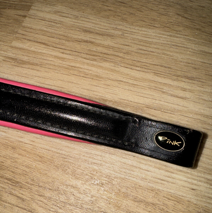 Pink Equine Black & Pink PONY 14” Browband - NEW - Free Post #400