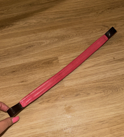 Pink Equine Black & Pink PONY 14” Browband - NEW - Free Post #400