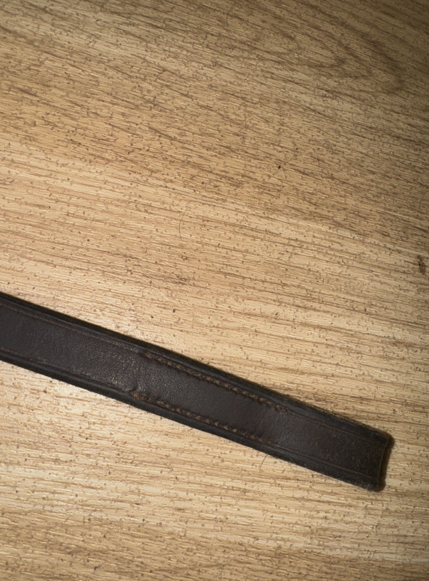 English Brown Flat Hunter Browband PONY 15.5” #600