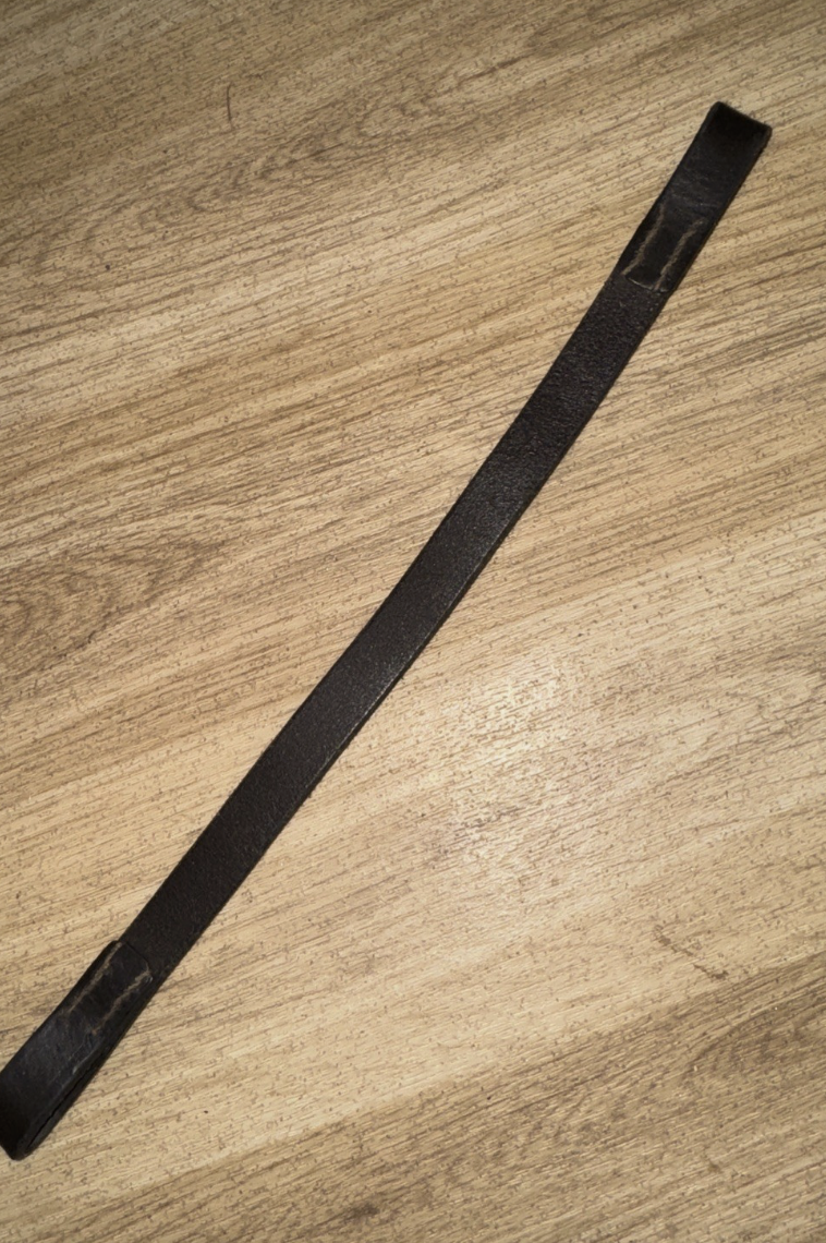 English Leather Flat Traditional Browband - 12” Shetland #211