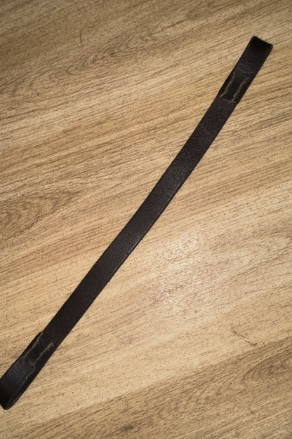English Leather Flat Traditional Browband - 12” Shetland #211