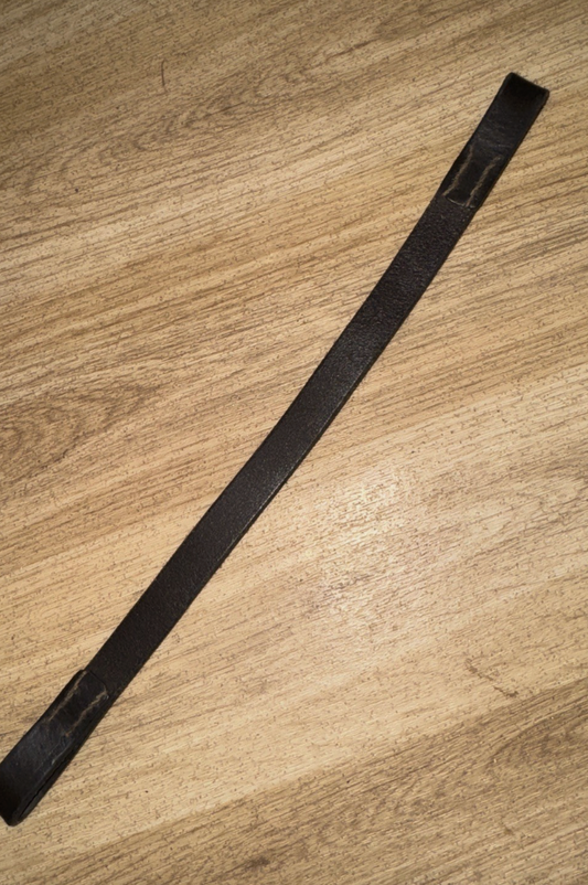 English Leather Flat Traditional Browband - 12” Shetland #211