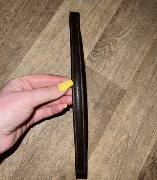 Plain Raised Leather Browband - Pony #32