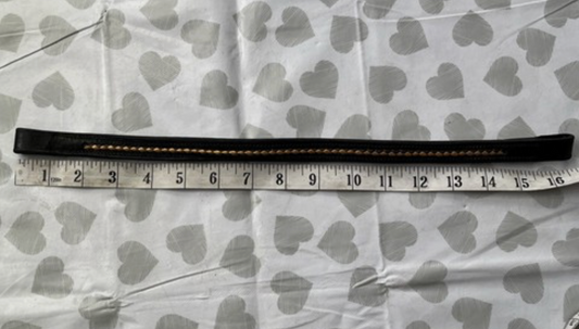 Cob Black Gold Trim Browband 16.5” #19