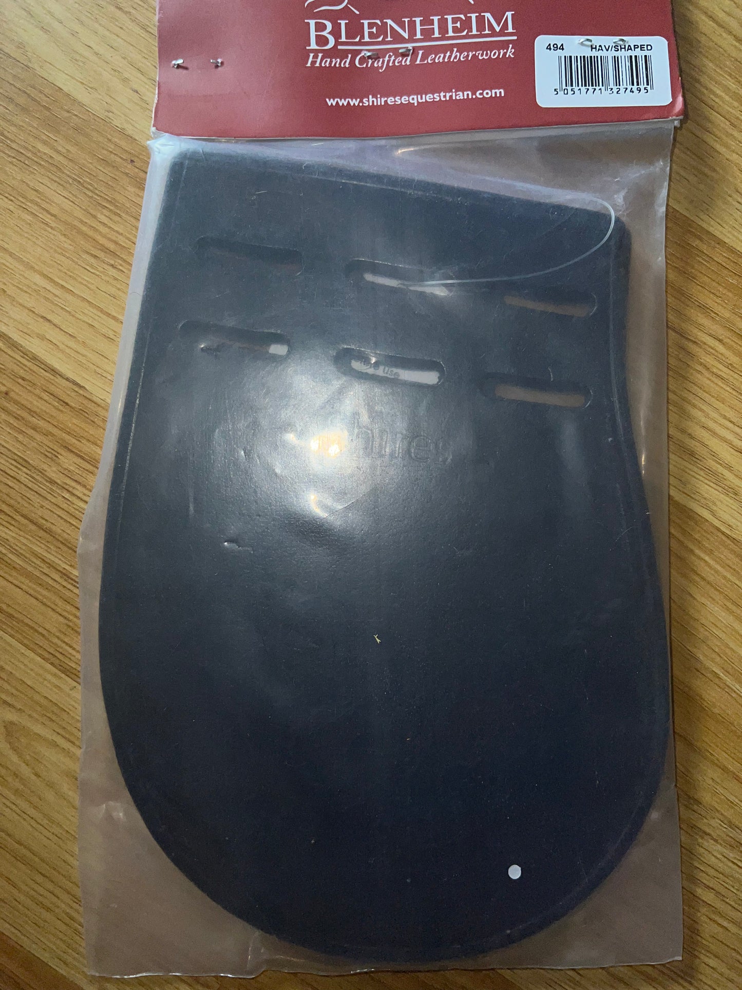 Shires Havana Leather Girth Guard