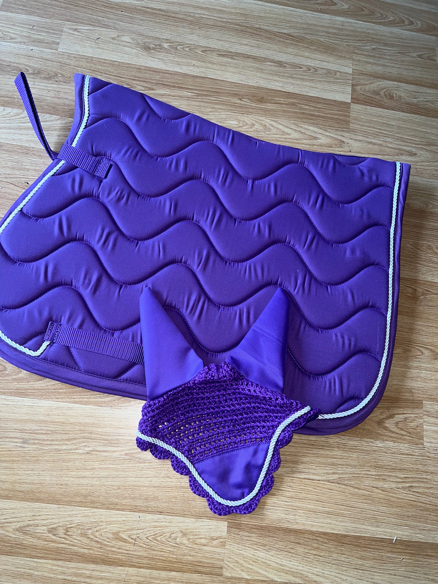 Wave Saddle Pad - Blue Pink or Purple - No Ears