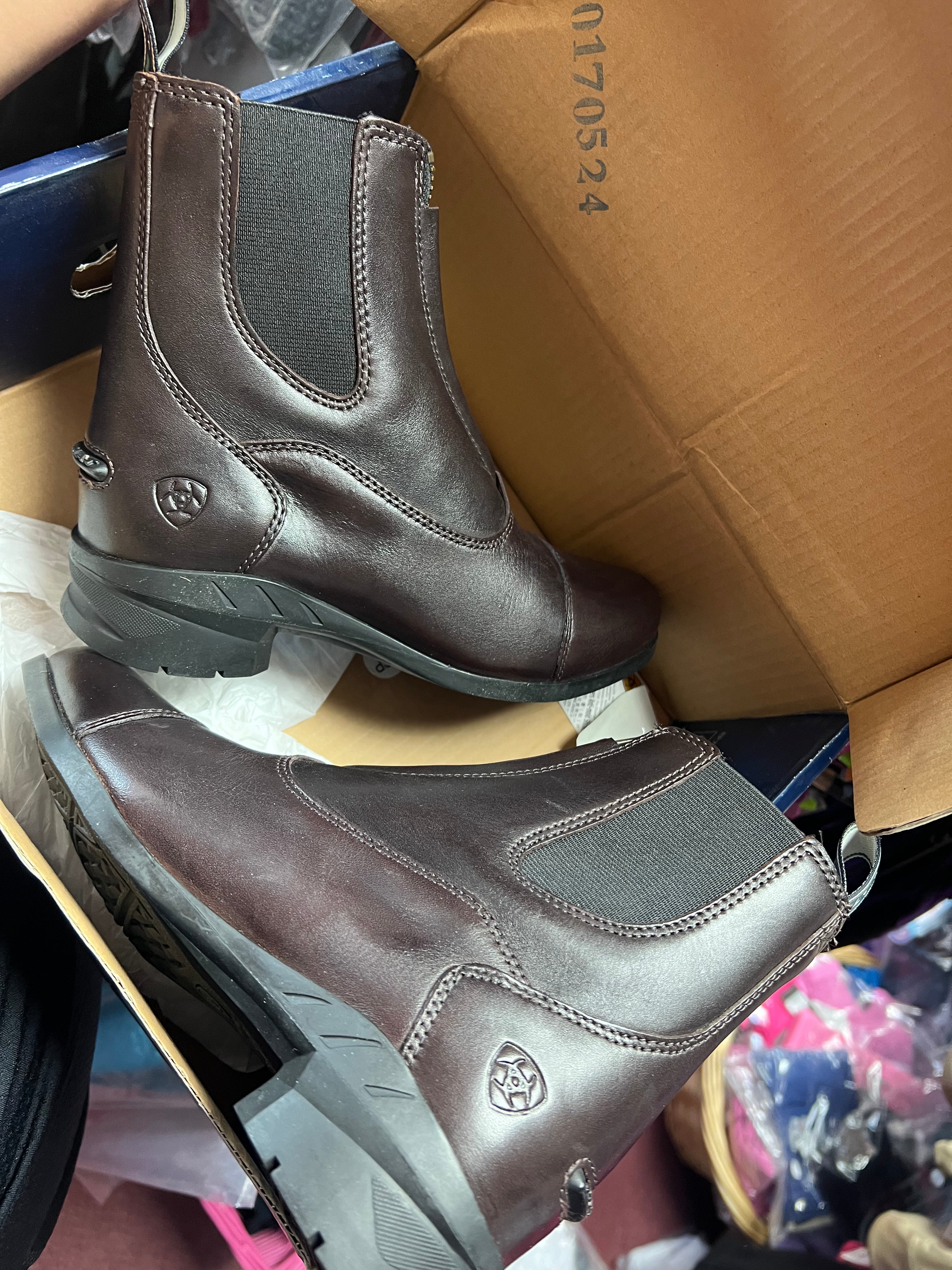 Ariat Brown Size 3 Zip Paddock Boots