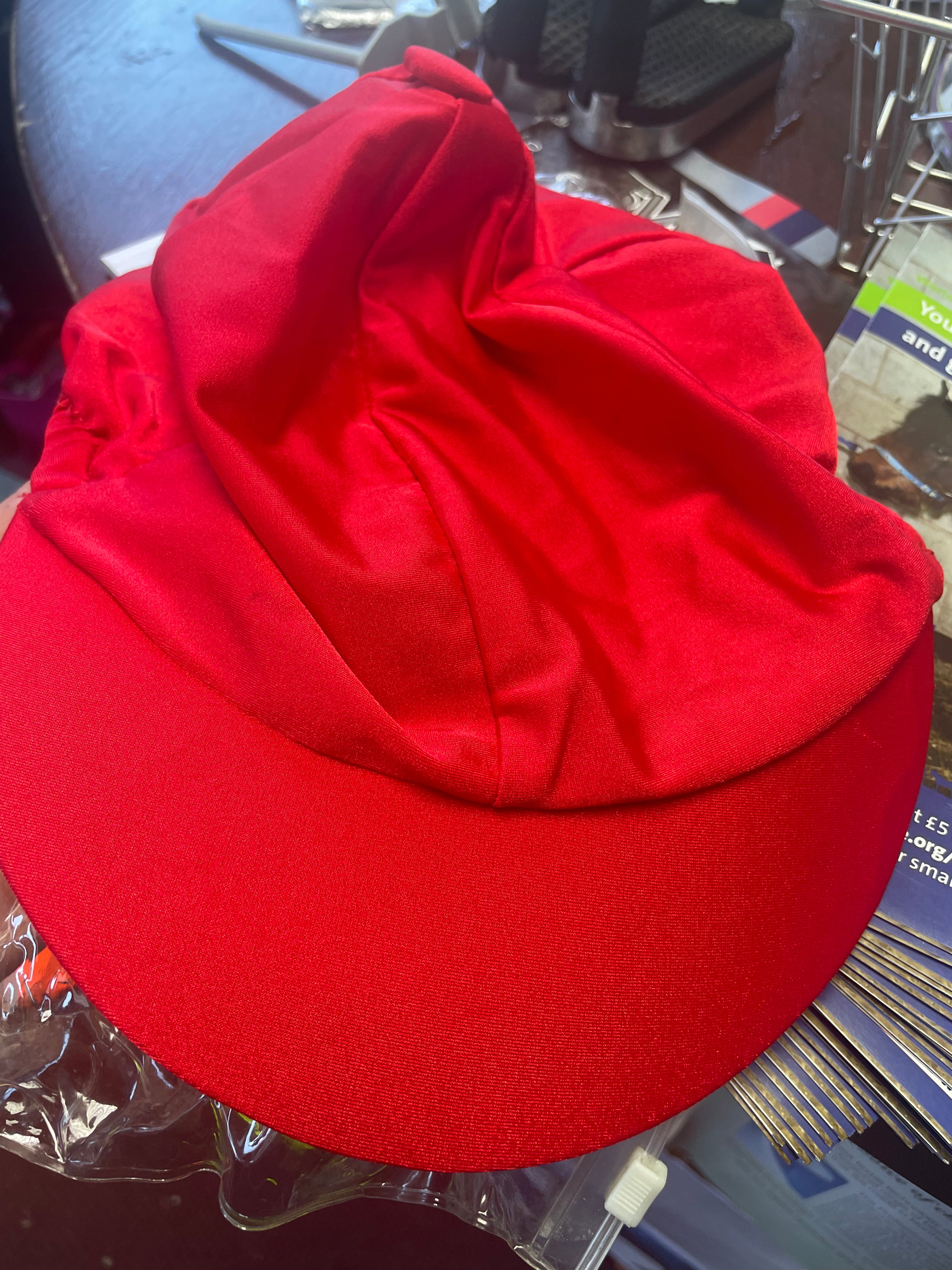 Castle Red Lycra Hat Silk