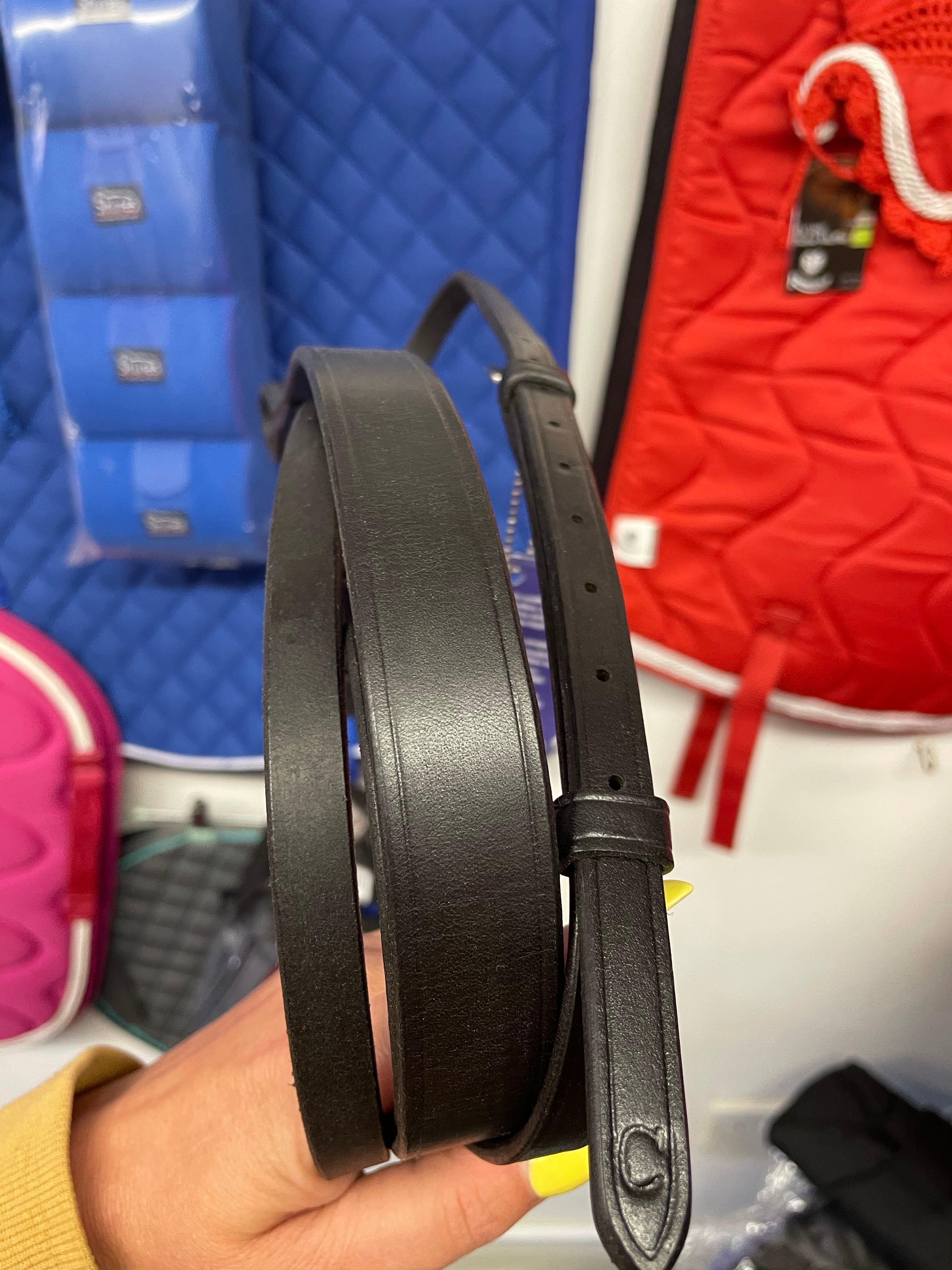 Collegiate Black Standing Martingale - Cob or Full