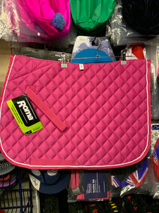Roma Grand Prix Pink Saddle Pad - Pony
