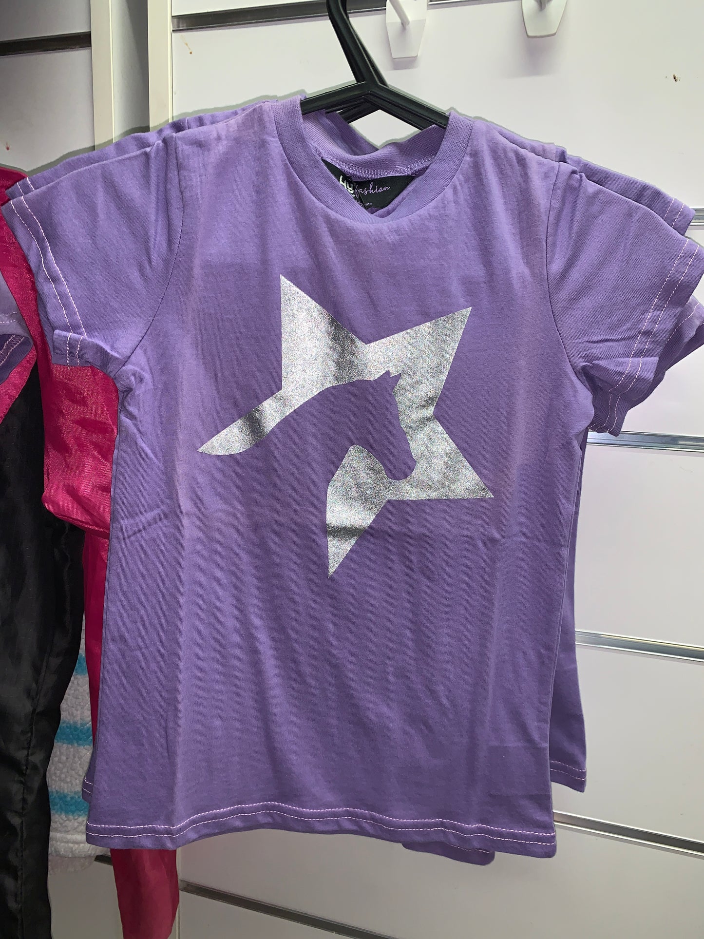Hy Purple Pony Star T-Shirts - Toddler 1/2 3/4yrs - Gorgeous .