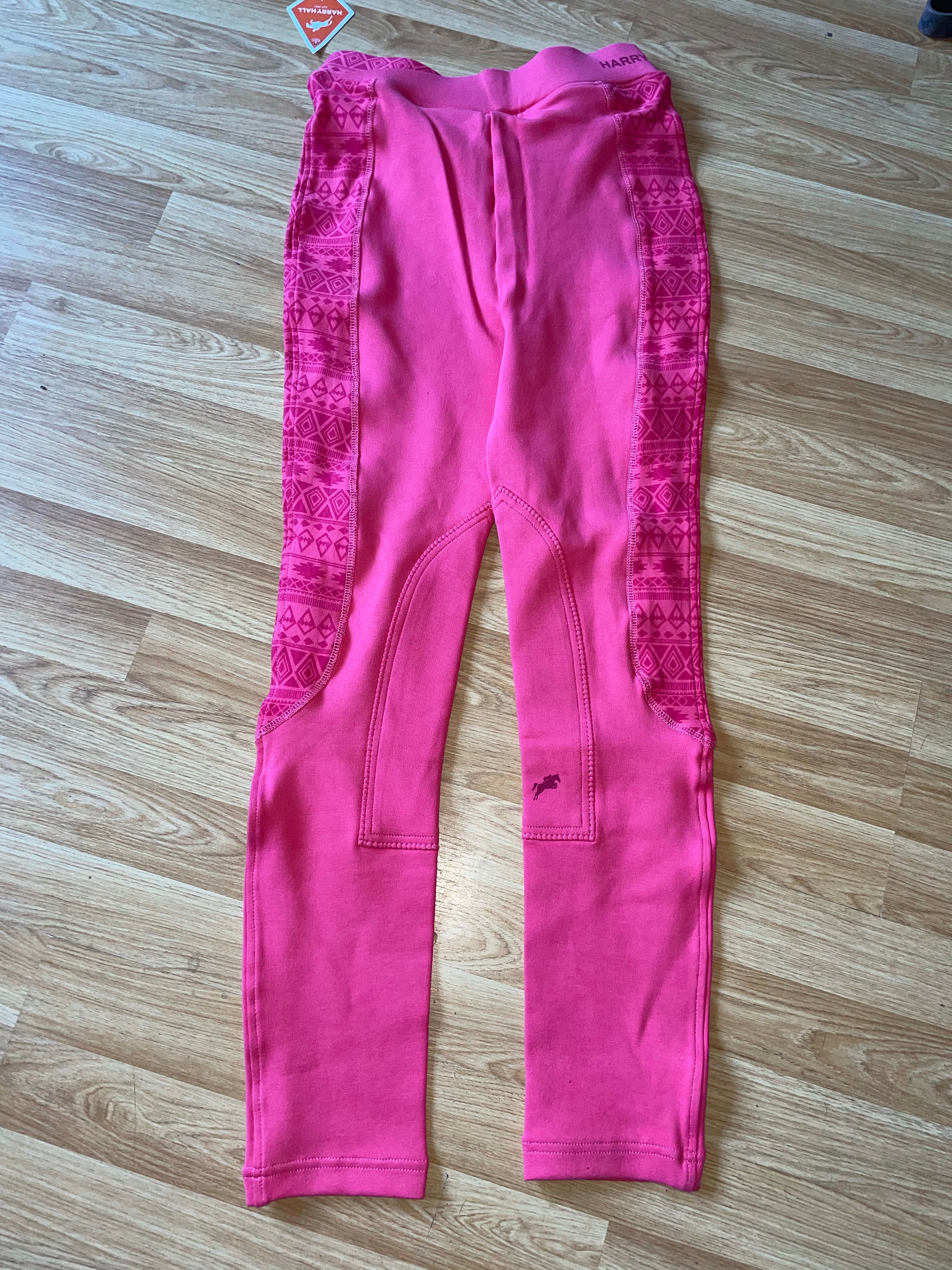 Harry Hall Pull On Pink Aztec Jodphurs - Ladies 26”