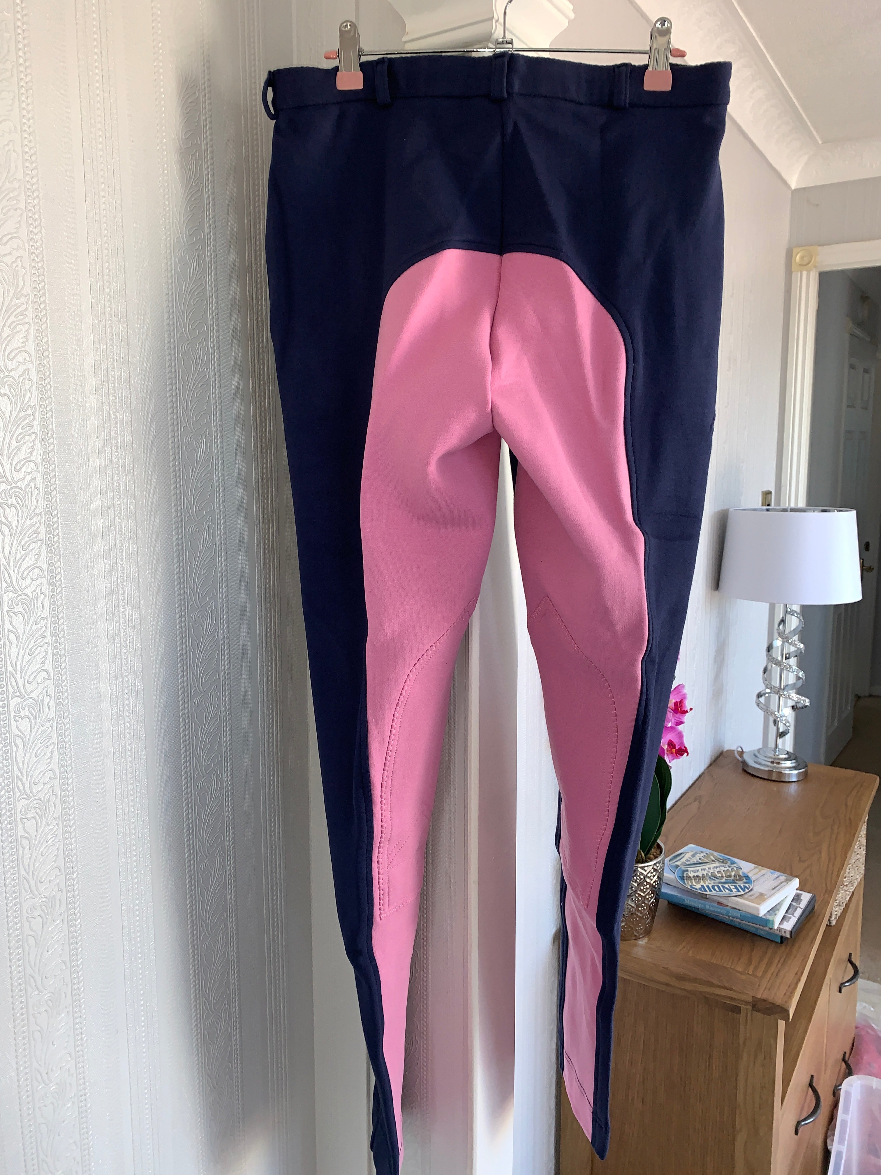 Gallop Navy & Pink Jodphurs - 26” 36”